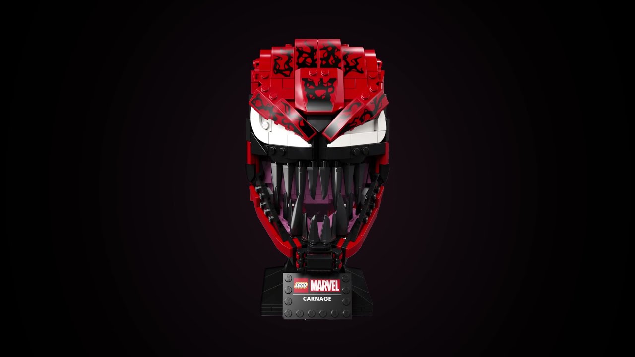 Carnage LEGO bust exclusive to Zavvi
